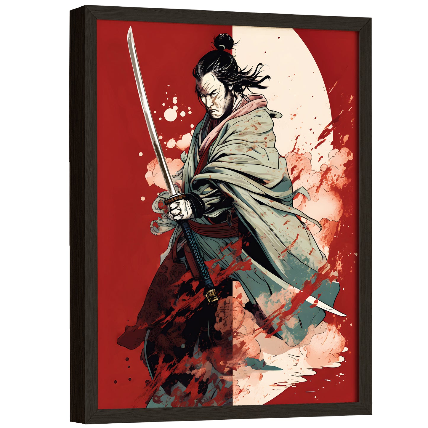 Japanese Samurai Art Poster