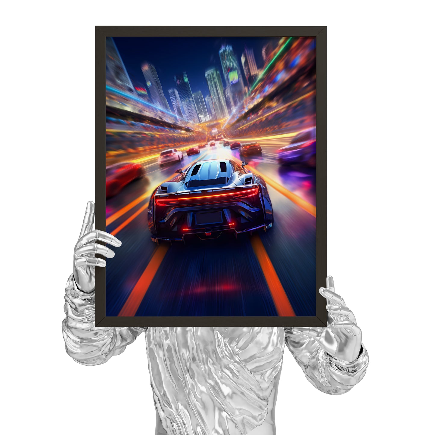 Car Racing Art Poster