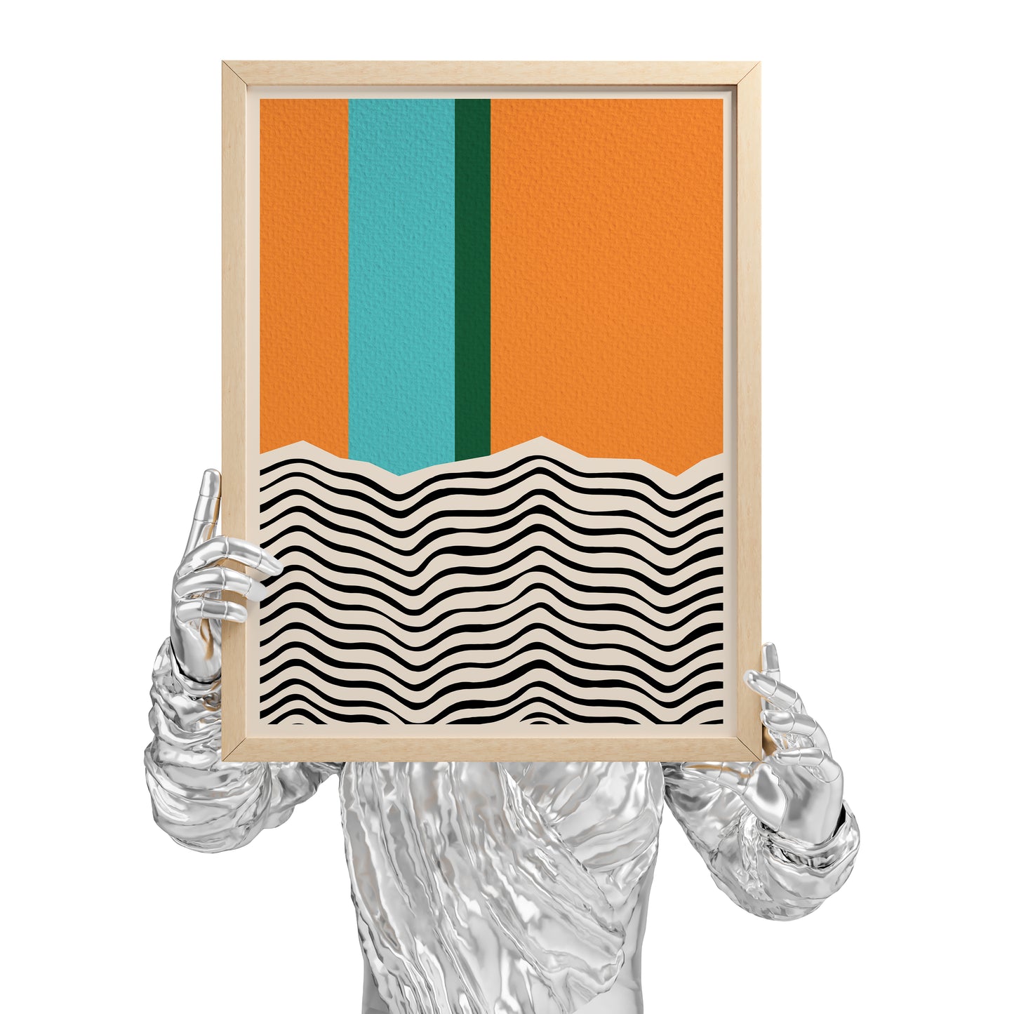 Blocks Abstract Shapes Poster