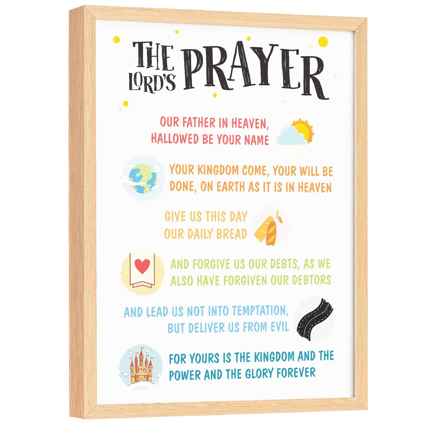 The Lord's Prayer Nursery Poster