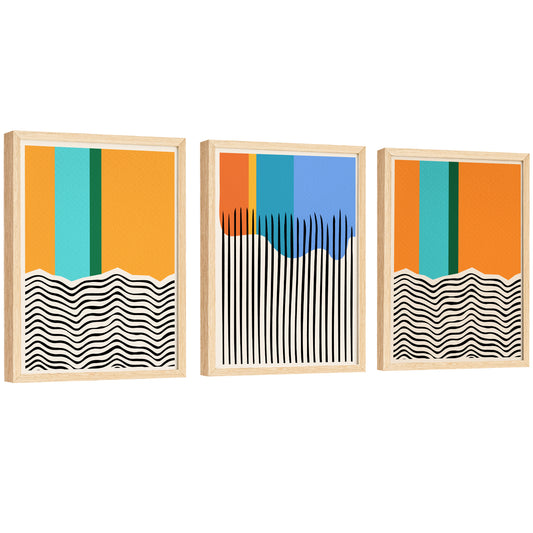 Blocks Abstract Shapes Poster