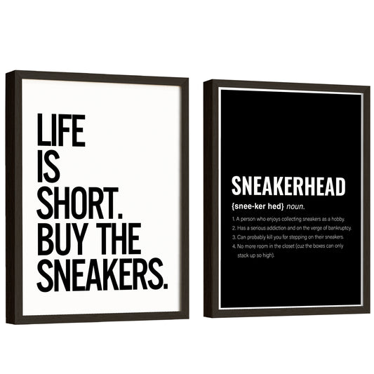 Sneaker Text Poster