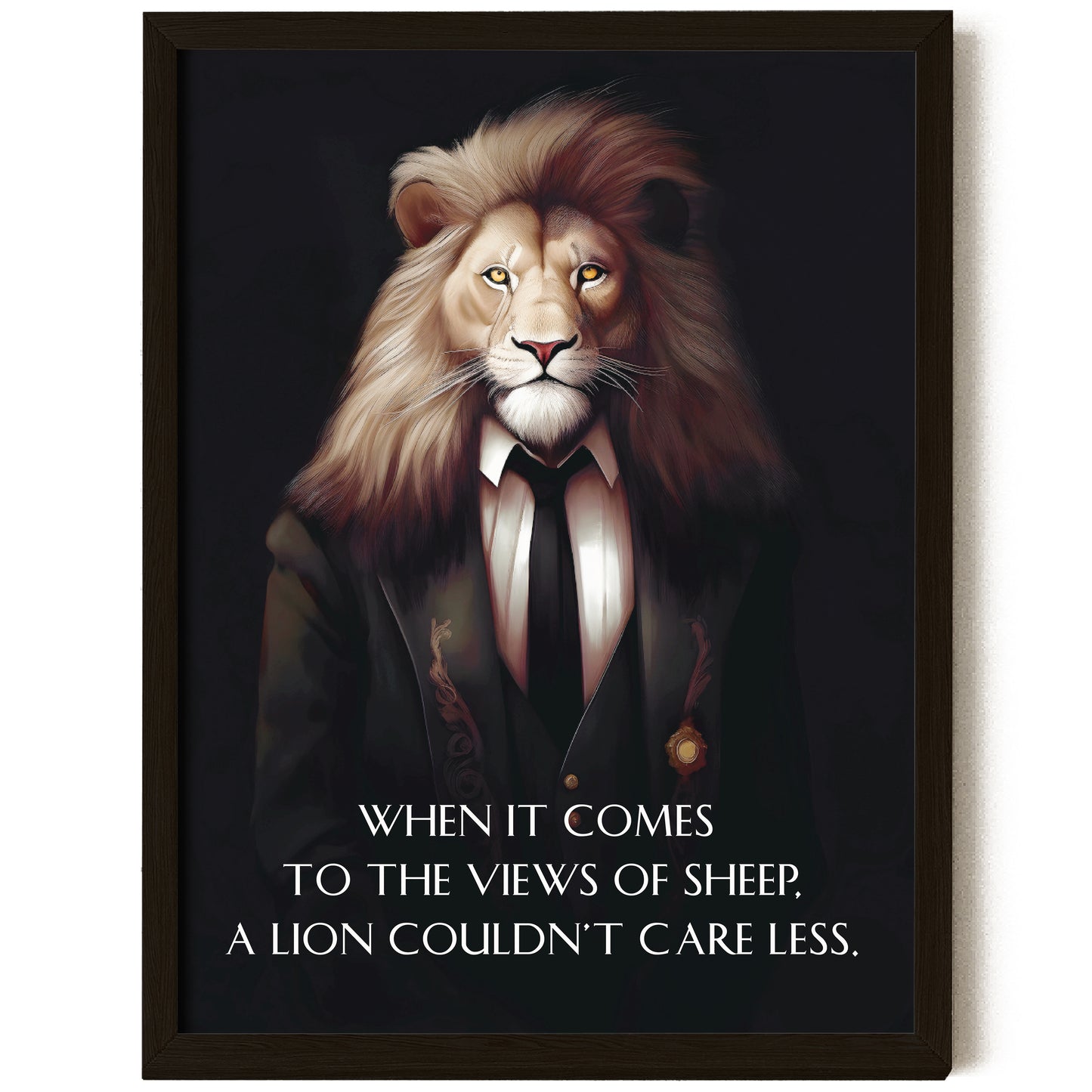 Lion Quote Poster