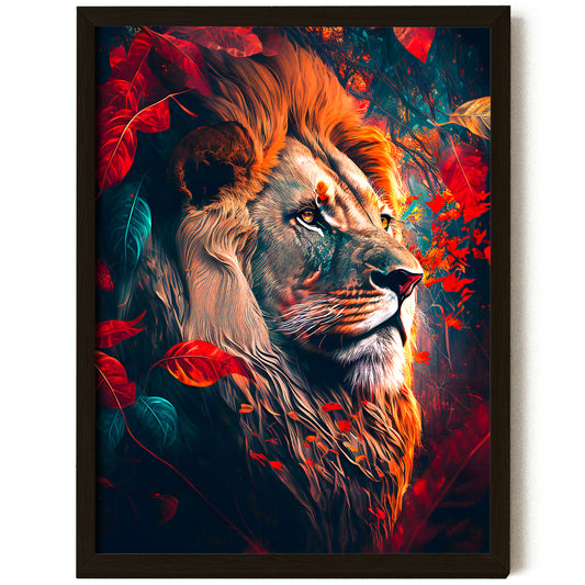 Lion Art Poster