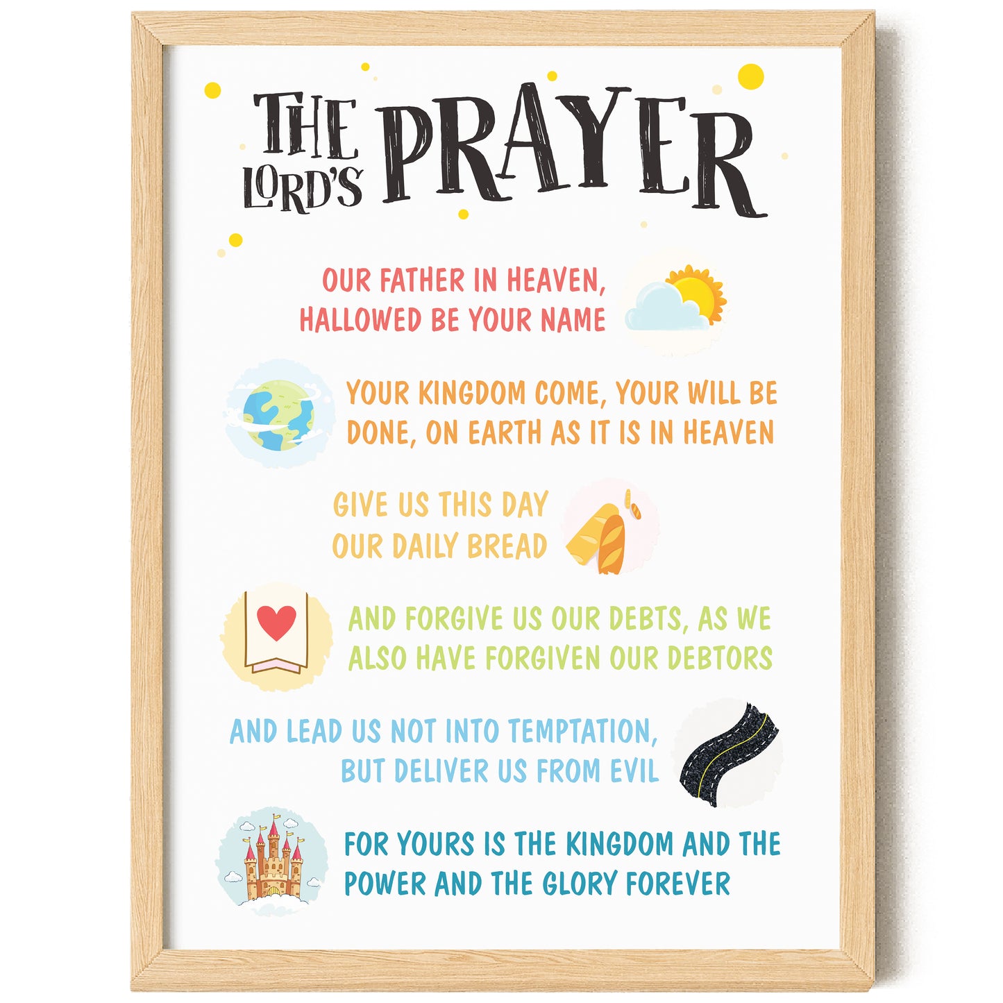 The Lord's Prayer Nursery Poster