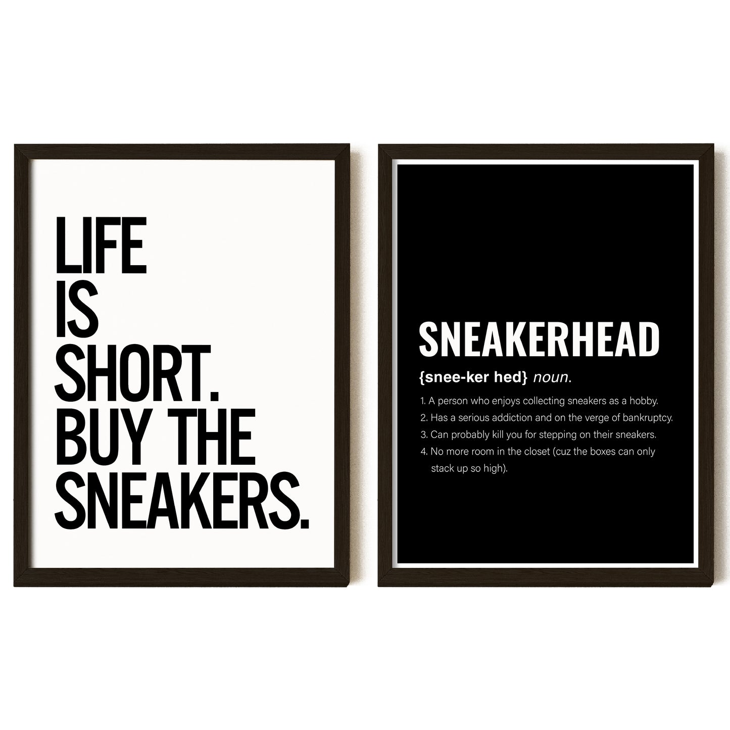 Sneaker Text Poster