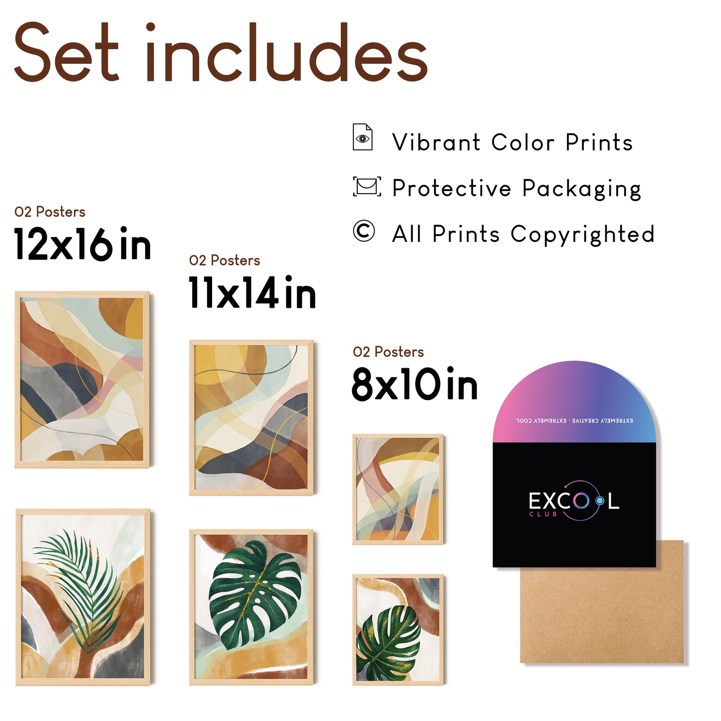 Boho Abstract Poster