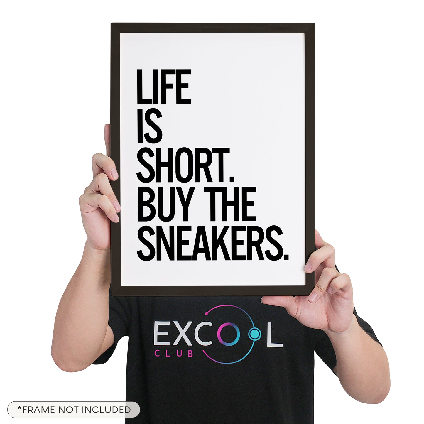 Sneaker Text Poster