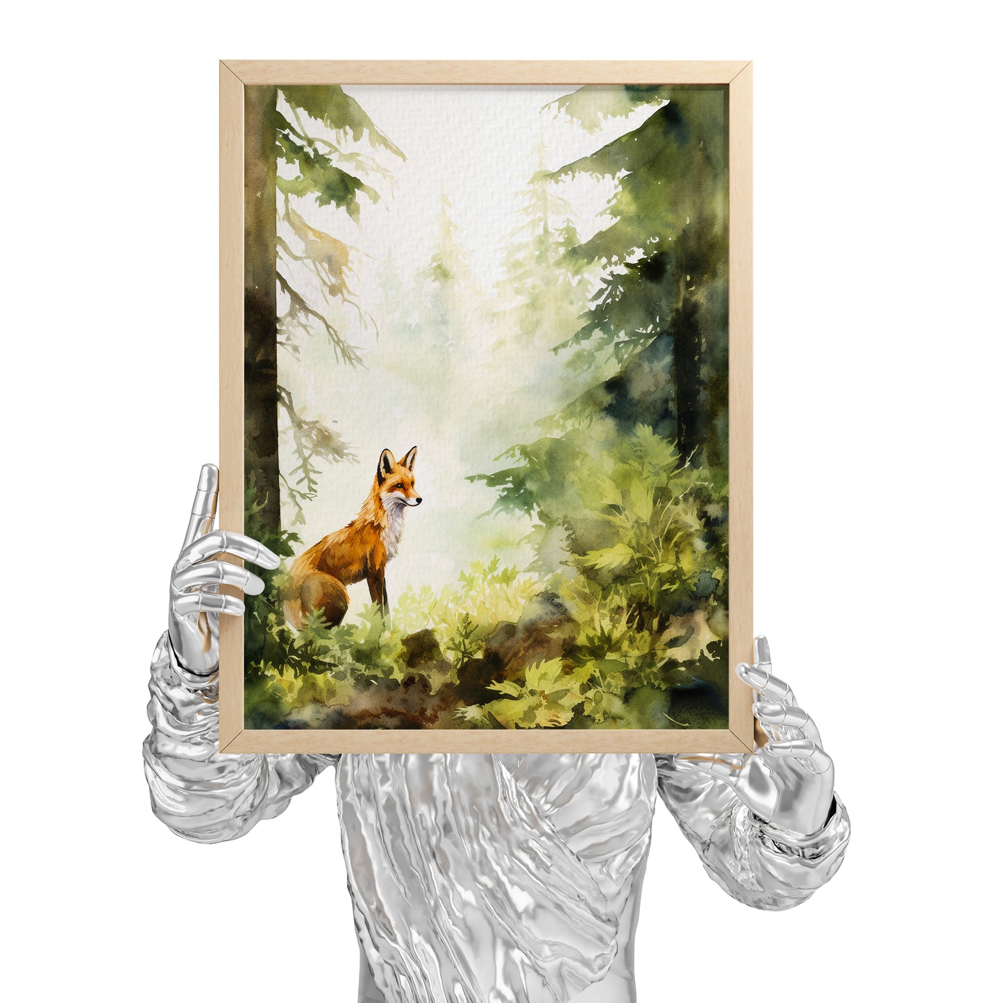 Boy Woodland Nursery Poster