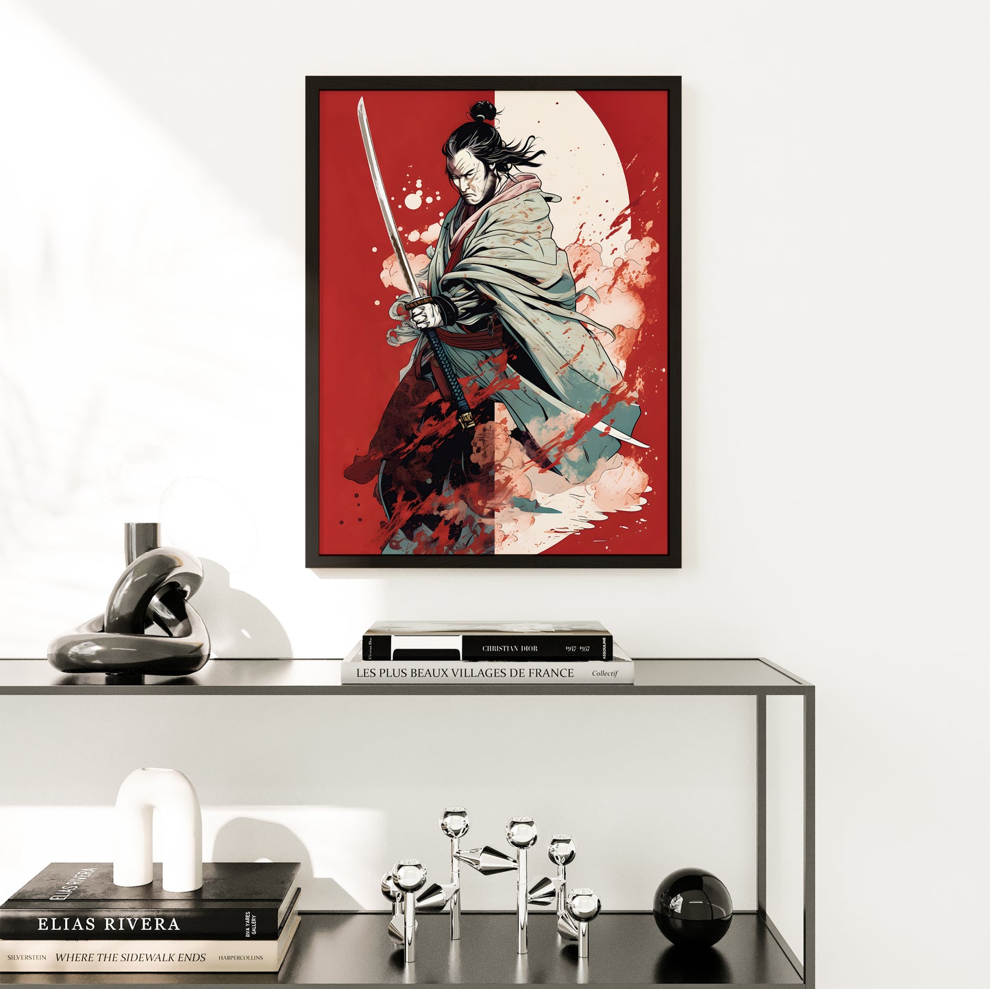 Japanese Samurai Art Poster