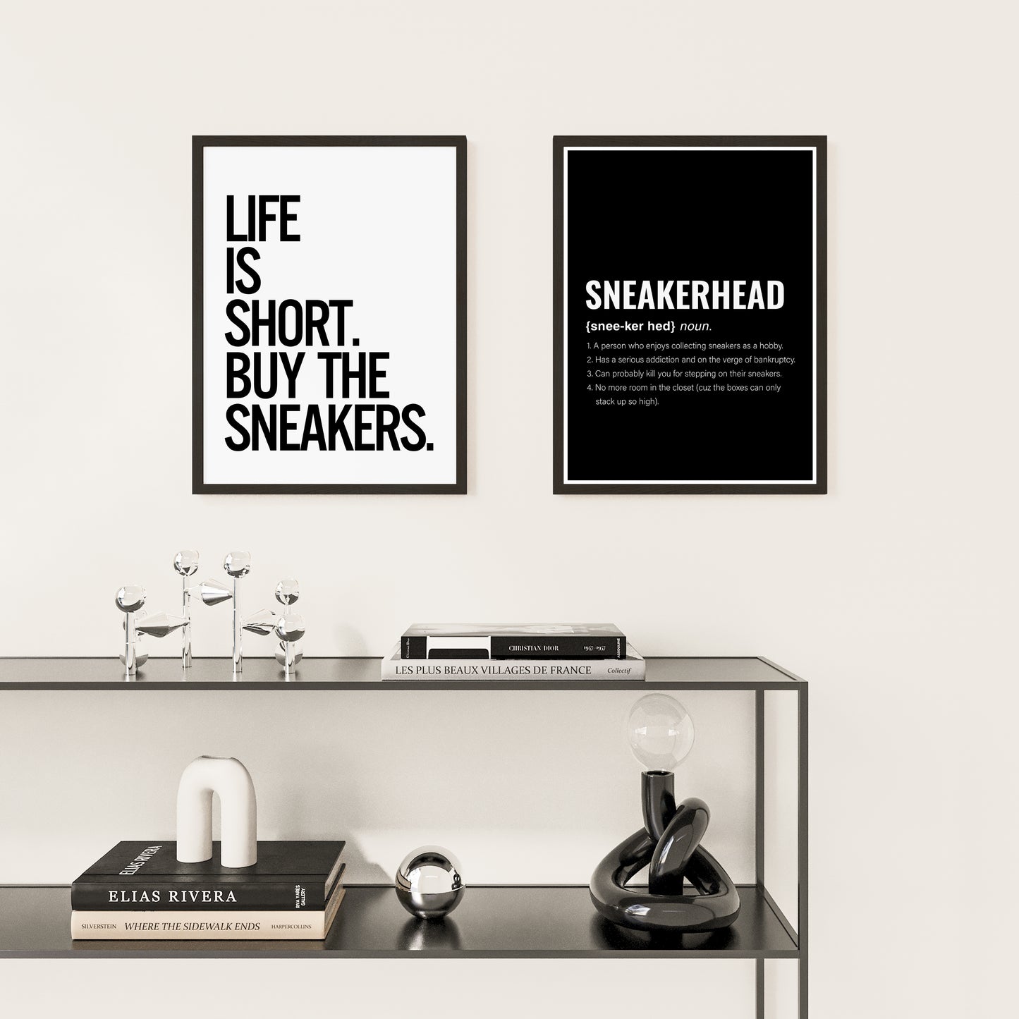 Sneaker Text Poster