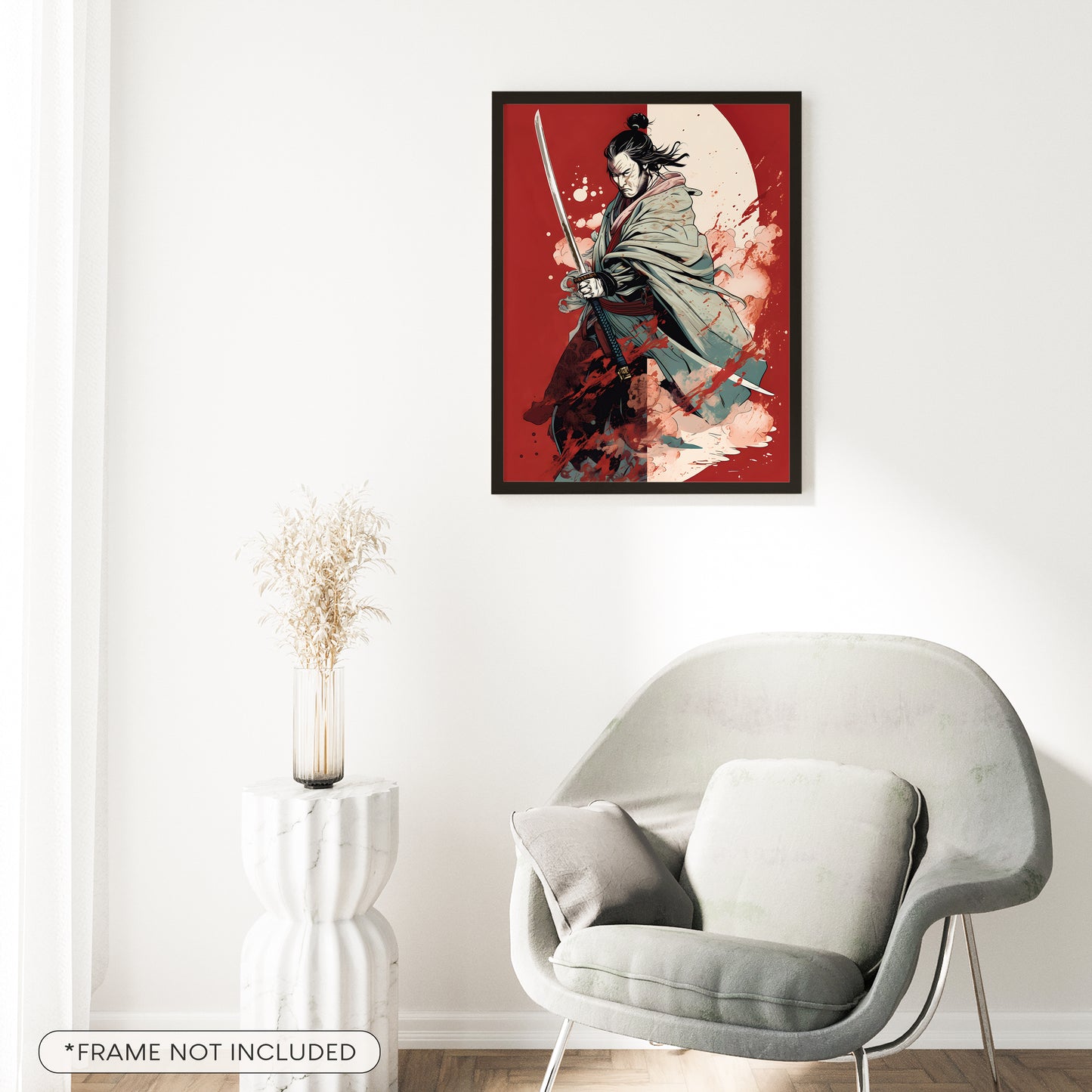Japanese Samurai Art Poster