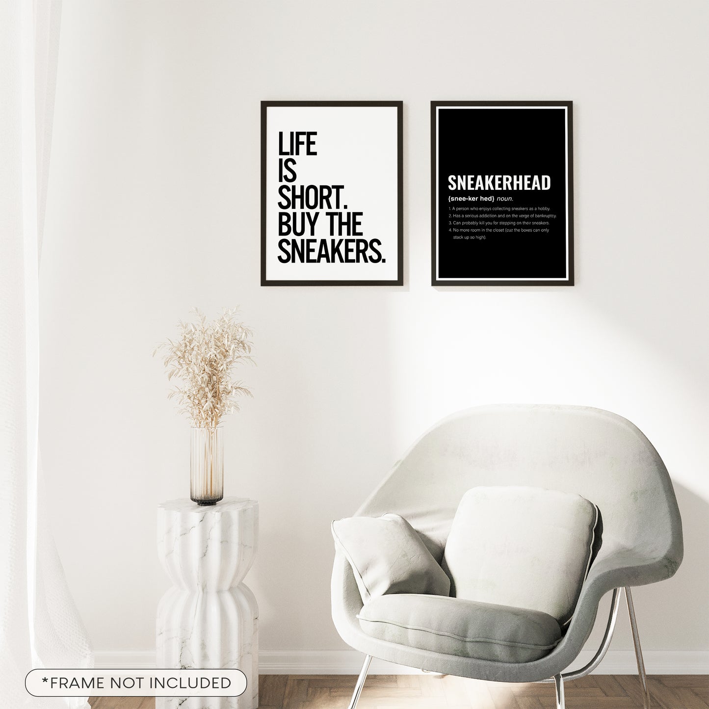 Sneaker Text Poster